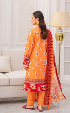 Ibsan By Johra - Unstitched 3-Piece Printed Lawn