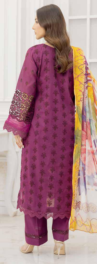 Shazma by Johra - Unstitched 4-Piece Embroidered + Chikan Kari Lawn