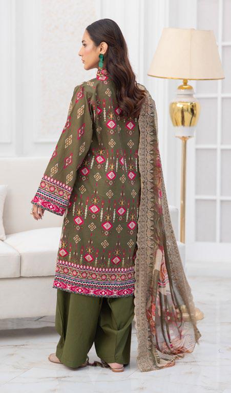 Ibsan By Johra - Unstitched 3-Piece Printed Lawn