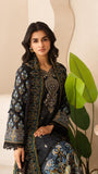 HAZIQ BY JOHRA - Unstitched 3-Piece Embroidered Printed Lawn