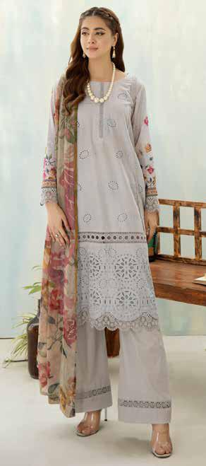 Maya By Johra – Digital printed lawn with Digital Printed Chiffon Dupatta, a luxurious 3-piece unstitched