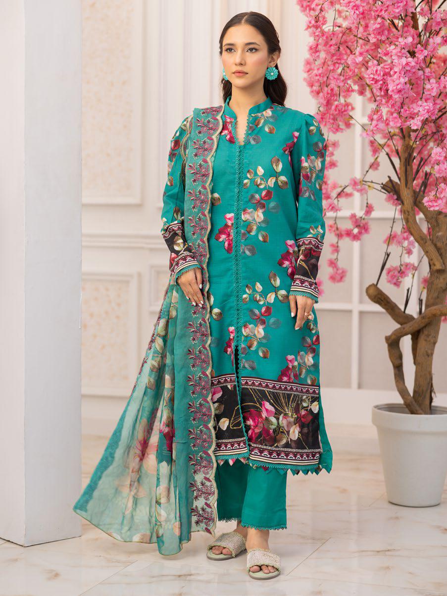 IBSAN BY JOHRA - Unstitched 3-Piece Printed Lawn