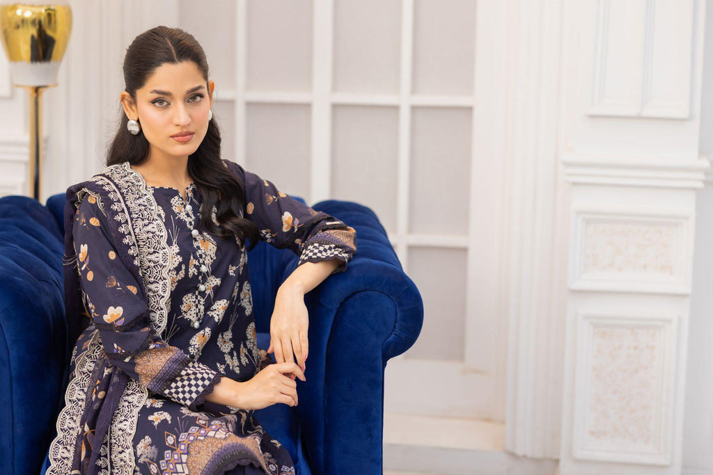 Ibsan By Johra - Unstitched 3-Piece Printed Lawn