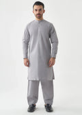 Grace Men’s Wash & Wear Unstitched Fabric Suit (Sky Grey)