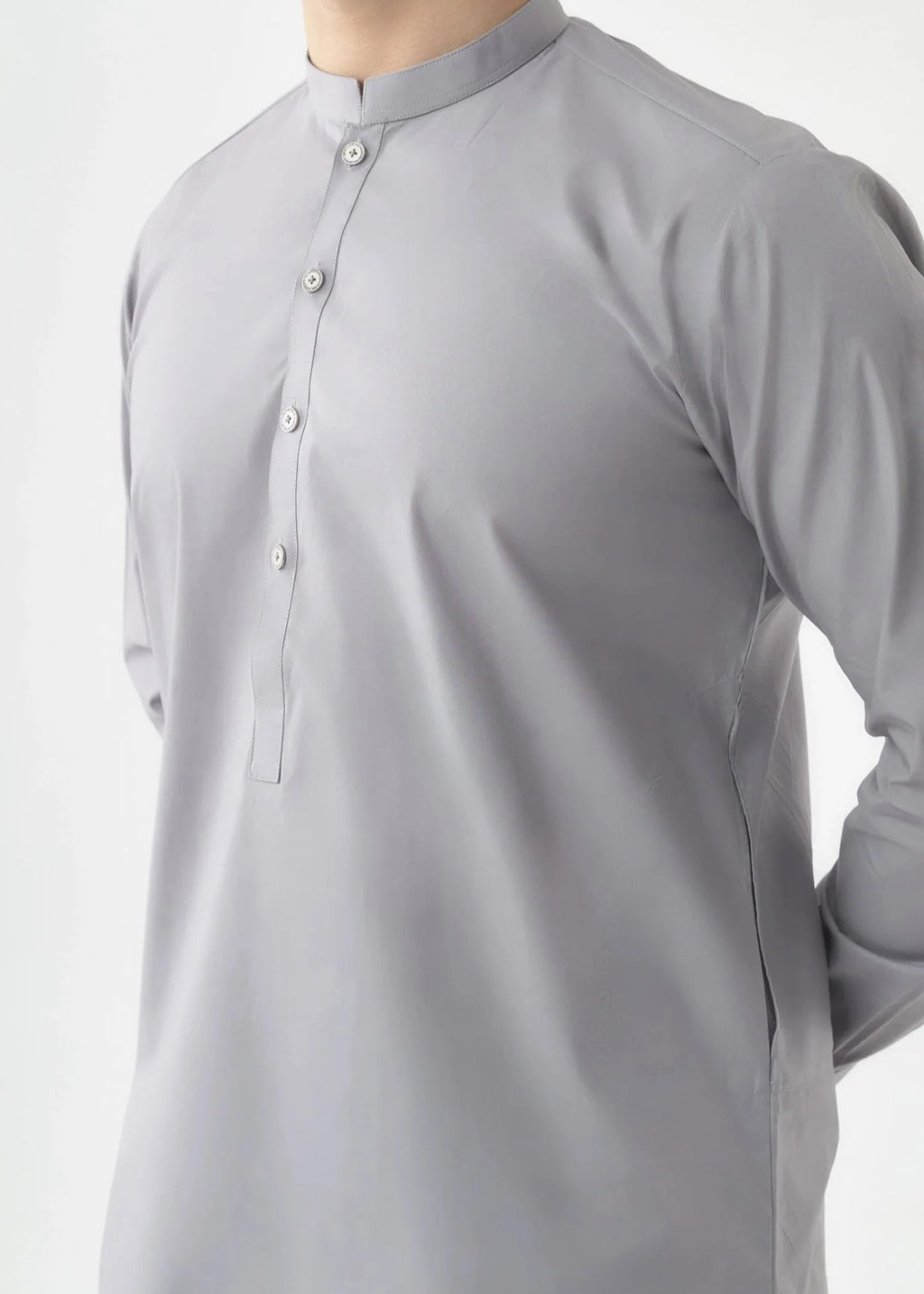 Grace Men’s Wash & Wear Unstitched Fabric Suit (Sky Grey)