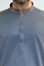 Grace Men’s Wash & Wear Unstitched Fabric Suit (Glaucous Grey)