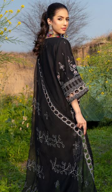 RANG-E-FALAK - Stitched Embroidered 3PC Crinkle Chiffon3 PIECE