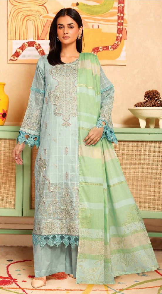 Johra Ajra – Embroidered Dobby Lawn 3PC