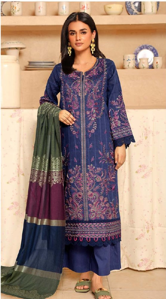 Johra Ajra – Embroidered Dobby Lawn 3PC