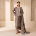 Khaadi 3-Piece Unstitched Embroidered Lawn Suit – Light Brown