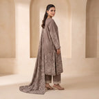 Khaadi 3-Piece Unstitched Embroidered Lawn Suit – Light Brown