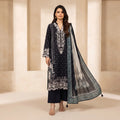 Khaadi 3-Piece Unstitched Embroidered Lawn Suit – Navy Blue