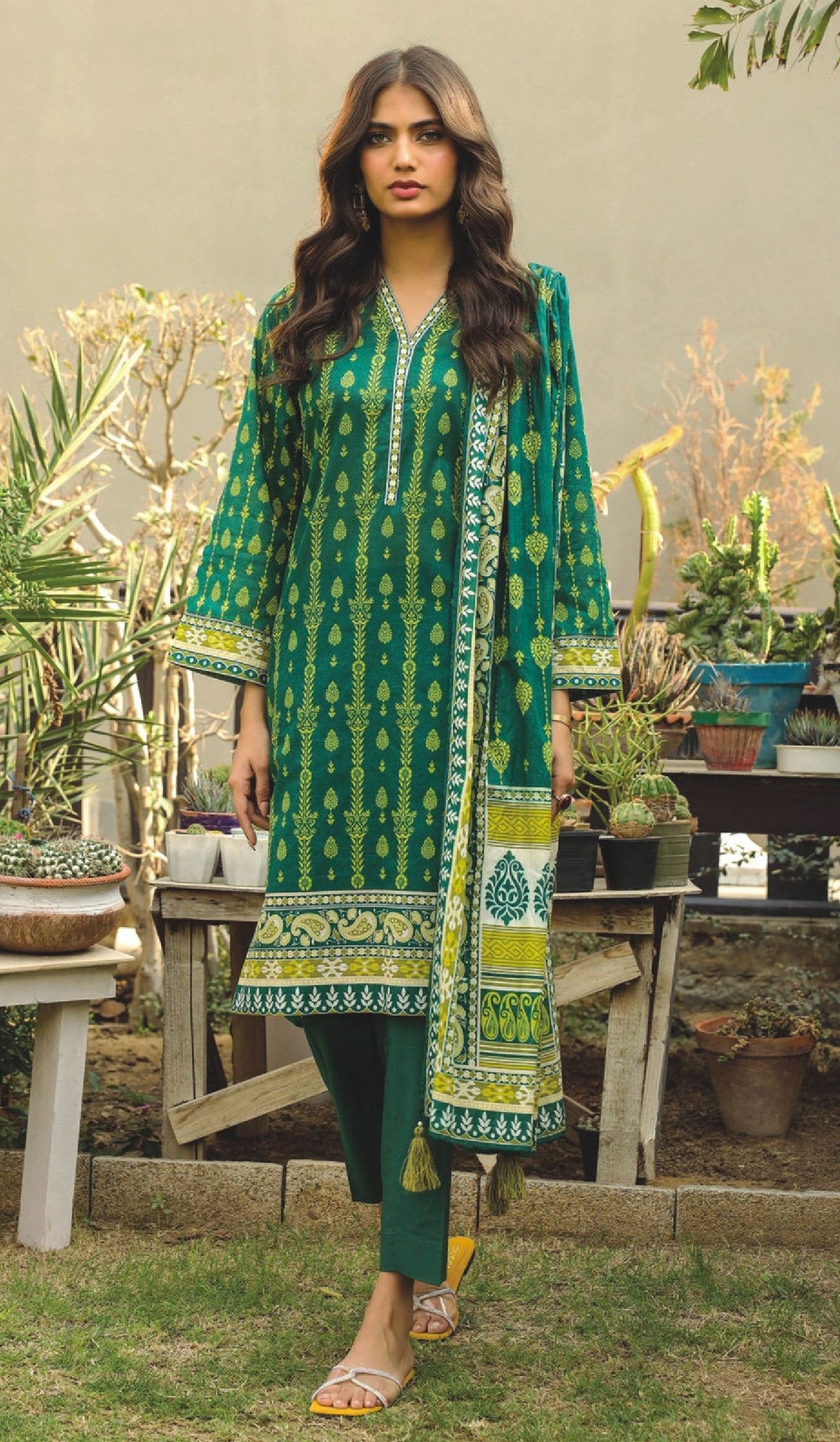 Lakhany by LSM Fabrics – 3 Piece Unstitched Lawn Suit ( Vol. 3 )