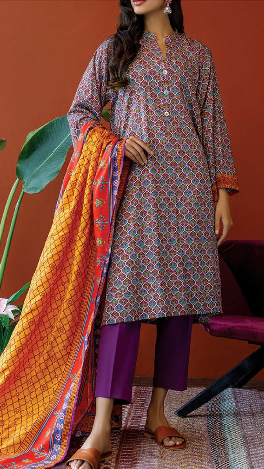 Orient Winter Khaddar Collection – 3 Piece Unstitched Suit