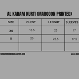 Alkaram - Stich Kurti / Shirt